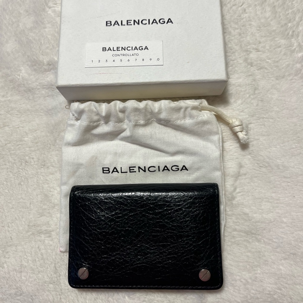 Authentic unisex Balenciaga card holder